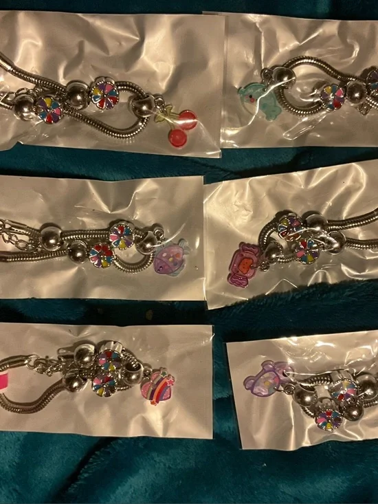 Girls' SLIDER Charm Bracelet TO CUTE Accessories NEW Pandora Style - Picture 11 of 16